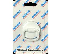 McAlpine CARD-9 White Handle Sink Or Bath Plug - WP2H