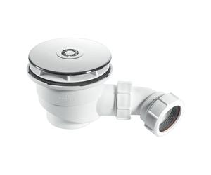 McAlpine Chrome on Plastic Waste 110mm Flange Cover 90 x 50mm 1.5'' ST90CP10-HP2