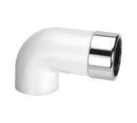 McAlpine Chrome Plated Elongated Brass to ABS 90 Degree Conversion Elbow 32mm - ABS32/35A-CB -L
