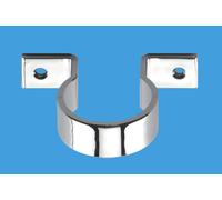 McAlpine Chrome Plated on Plastic Pipe Clip 42mm T42-CP in Silver McAlpine Silver