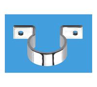 McAlpine Chrome Plated Plastic Pipe Clip 35mm S35-CP, 5 Pack