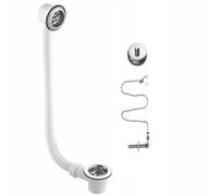 McAlpine Combi Bath Waste Overflow Chrome FBW2PCCP Brass Push-Fit