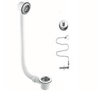McAlpine Combi Bath Waste Overflow Chrome FBW2PCCP Brass Push-Fit