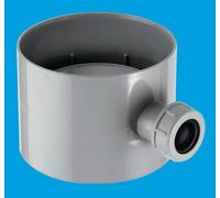 McAlpine CONTRAP1 Straight Socket Condensation Trap x 19/23mm condensation drain Off-connection in Silver McAlpine Silver