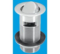 McAlpine 1" Chrome Plated Brass Slotted Swivel Basin Waste CW60SP-CB