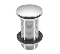 McAlpine Chrome Plated Brass Clicker Basin Waste - Unslotted - CWU60-CB