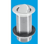 McAlpine 1" Chrome Plated Brass Unslotted Swivel Basin Waste CWU60SP-CB