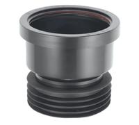 McAlpine DC1-BL Black 4"/110mm Drain Connector - O-Ring Seal, BS 4514 Compatible.