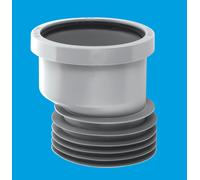 DC1GR-OS 4"/110mm 14mm Offset Drain Connector McAlpine Grey One Size