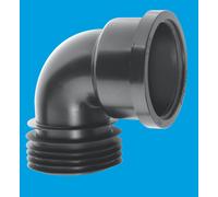 McAlpine Drain Connector 90 Degree Bend 110mm Black DC90-BL