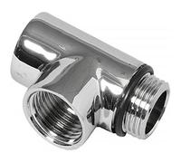 McAlpine Element Chrome Tee Piece in Silver McAlpine Silver