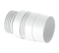 Mcalpine Extb-F Bathroom 90mm Inlet Wc Pan Toilet Fitting Flexible Extension Pipe Connector 195mm Extended White Finish Durable