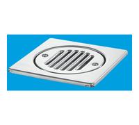 McAlpine FGTOP6SS 150mm Square Stainless Steel Tile in Silver McAlpine Silver