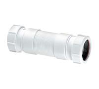 McAlpine FLEXCON3 Flexible Waste Connector Fitting 1.25 inch Universal Outlet, White