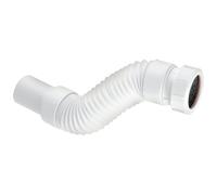 McAlpine FLEXCON5 Flexible Fitting-Universal Connection x PVC Plain Spigot, White