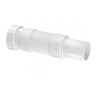 McAlpine FLEXCON6 Flexible Fitting - Universal Connection x PVC Plain Spigot - White