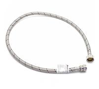 McAlpine Flexible Tap Connector 15mm x 3/4" x 1000mm in Silver McAlpine Silver