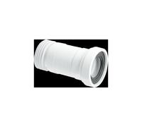 McAlpine Flexible WC Connector for WC HO Wall Pans with Flexi Hose Extends t in White McAlpine White