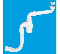 McAlpine FLEXKIT1 1.5" Plumbing Kit for Adjustable Height Basin/Sink in White McAlpine White