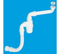 McAlpine FLEXKIT1 1.5" Plumbing Kit for Adjustable Height Basin/Sink in White McAlpine White
