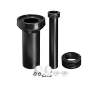 Mcalpine Fpkit-3 Wc Frame Connector Kit Comprising Wc Connector With 90mm Plain End, 110mm Outlet Seal, Flush Pipe