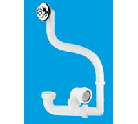 McAlpine FSK10 50mm Seal Bath Trap with Flexible Overflow in White McAlpine White