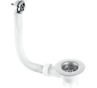 Mcalpine Fsw2P Sink Combined Waste And Overflow - Nut And Bolt Overflow Connection
