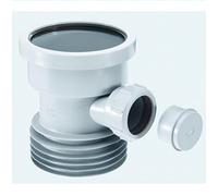 McAlpine Grey Drain Connector with Boss - BDC1GRBO