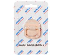 McAlpine Indian Ivory Handle Sink Bath Plug BP2H-II - 1.5" Waste Outlet Fitting in Beige McAlpine Beige