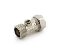 McAlpine Iso Valve 15mm x 1/2 Flat Faced CP in Silver McAlpine Silver