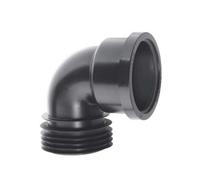 Mcalpine Low Level 90 Bend Drain Connector With O Seal Socket 110mm Black
