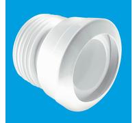McAlpine MAC-1 97-107mm Inlet Straight MACFIT WC Connector in White McAlpine White