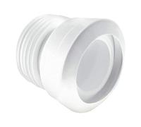 McAlpine MAC-1 Straight MACFIT WC Connector 4"/110mm, White