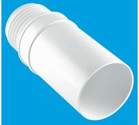McAlpine MAC-EXTB Straight Extension MACFIT-3"/90mm Outlet Size, White