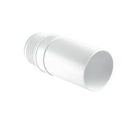 McAlpine MAC-EXTB Adjustable Length Straight Extension MACFIT WC Connector in White McAlpine White