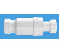 McAlpine MACVALVE-2 Self Closing Waste Valve - Loose Nut x Compression in White McAlpine White
