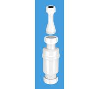 McAlpine MACVALVE-3 Self Closing Waste Valve with Tun Dish Adaptor - White