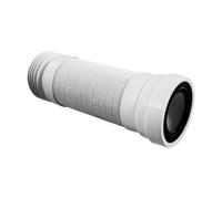 McAlpine Mca Flexible WC Connector 4" - WC-F33R - Essential for Toilets in White McAlpine White