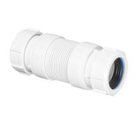 McAlpine MINIFLEX-1 1.25" x 1.25" universal compression connection Short Miniflex Flexible Connectors in White McAlpine White