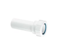 McAlpine Straight Connector Multifit x Plain End 32mm MS18L in White McAlpine White