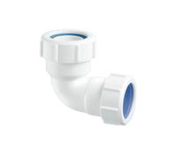 McAlpine MS4-ISO 1.25" x 32mm 90° Multifit Bend - Multifit x European Pipe Size in White McAlpine White