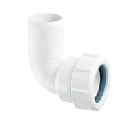 McAlpine MS4L 1.25" 90° Multifit Bend x Plain End in White McAlpine White