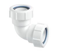 McAlpine MT4 1.5 inch (40mm) 90° Multifit Push-Fit Bend, Plastic
