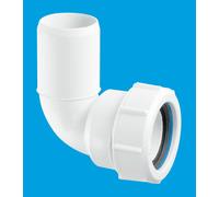 MT4L 1.5" 90° Multifit Bend x Plain End McAlpine White One Size