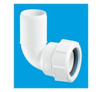 McAlpine MT4L 1.5" 90° Multifit Bend x Plain End in White McAlpine White