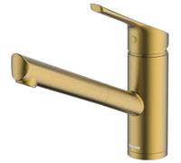 Mcalpine Nethy Top Lever Pullout Kitchen Mixer Tap - Brushed Brass