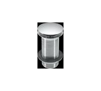 McAlpine No Slot Free Flow Basin Waste with Mushroom Top 1.25" 60mm Flange in Grey McAlpine Grey