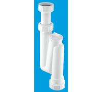 McAlpine OBT1 75mm Water Seal Adjustable Inlet Offset Basin Trap in White McAlpine White