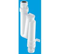 McAlpine OBT1-CO 19/23mm Inlet & Outlet x 75mm Water Seal Multifit Outlet Offset Trap in White McAlpine White