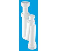 McAlpine OBT1V Offset Anti-Syphon Basin Trap in White McAlpine White